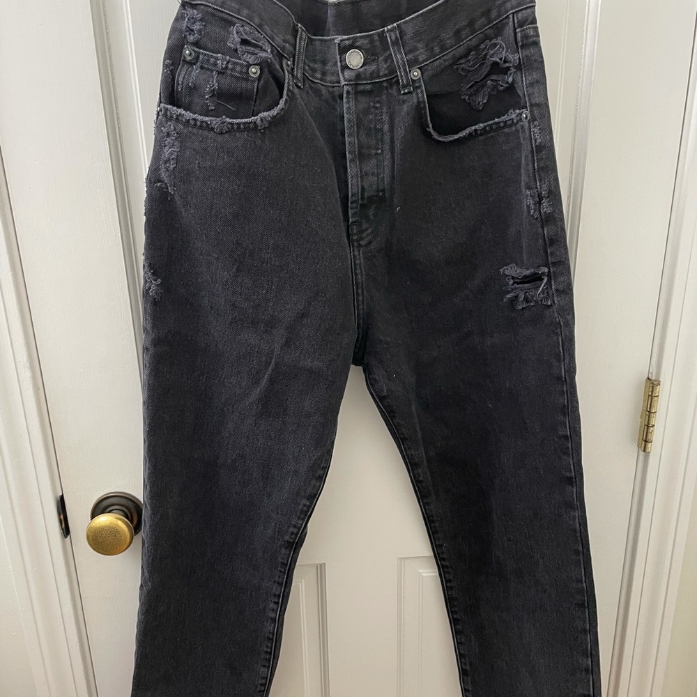 carmar black wide leg jeans